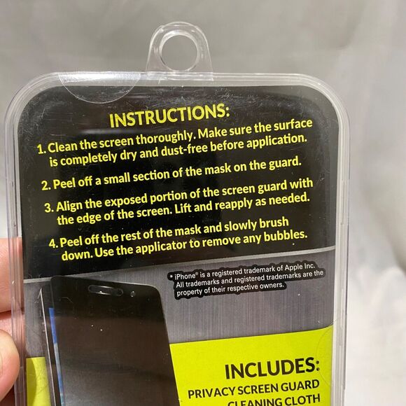 iPhone 6 Plus 6s Plus 7 Plus and 8 Plus Scratch Proof Privacy Screen Guard - Picture 7 of 8